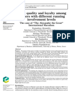 Event Quality and Loyalty Among Runners With Different Running Involvement Levels