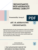 Aggravating Circumstances Art.14 Presentation