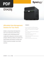 Synology DS420j Data Sheet Enu