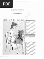 Kenmore 158.1347 Sewing Machine Instruction Manual