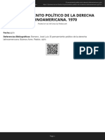 El Pensamiento Poltico de La Derecha Latinoamericana 1970