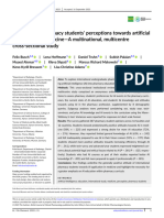 Brit J Clinical Pharma - 2023 - Busch - International Pharmacy Students Perceptions Towards Artificial Intelligence in