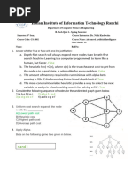 AI Quiz 1 Solutions