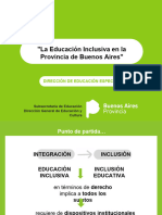 Educacion Inclusiva en La Provincia de Buenos Aires