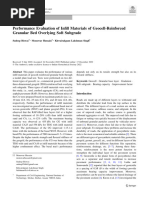 2023, Biswas, Performance Evaluation of Infill Materials of Geocell Reinforced Granular Bed Overlying Soft Subgrade