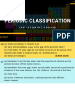 Periodic Classification PYQs