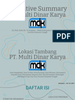 Executive Summary PT MDK by Azhareza