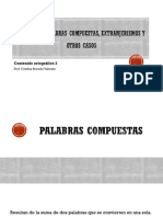 Contenido Ortográfico 2. Tildes en Palabras Compuestas y Extranjerismos