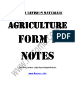 Agriculture Form 2 Notes