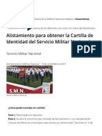 Alistamiento para Obtener La Cartilla de Identidad Del Servicio Militar Nacional. - Secretaría de La Defensa Nacional - Gobierno - Gob - MX