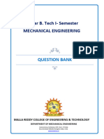 II B.tech I Sem Question Bank For r18