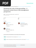 Modeling The Risk of Ship Grounding - A Literature Review From A Risk Management Perspective