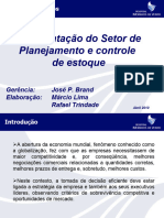 Planejamento e Controle de Estoque