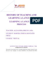 History of Teaching and Learning A Language