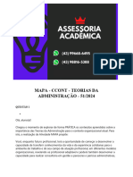 6495 Assessoria Mapa - Ccont - Teorias Da Administração - 51 2024