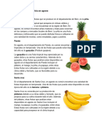 Frutas y Hortalizas Agosto