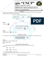 5to - 21 - Razonamiento Matematico - Tanto Por Ciento I