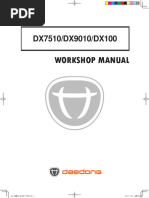 Kioti Daedong DX7510, DX9010, DX100 Tractors Service Manual WM161027