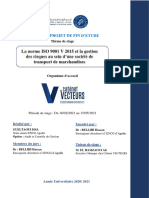 La Norme ISO 9001 V 2015 Et La Gestion Des Risques Au Sein D'une Société de Transport de Marchandises