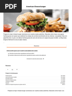 American Cheese Burger - Receta - UFS