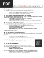 Prepositions 1 (Time)