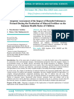 Hygienic Assessment of The Impact of Harmful Substances Formed During The Production of Mineral Fertiliser On The Immune Health Status of Children