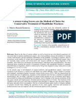 Cortical Fixing Screws Are The Method of Choice For Conservative Treatment of Mandibular Fractures