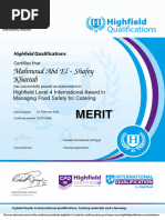 Highfield Level 4 International Award in Food Safety - 1