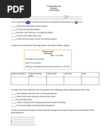 First Grading Sum. in Science4