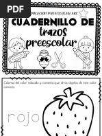 Cuadernillo de Trazos Preescolar