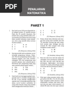 Problem Set 1 Soal Subtes Penalaran Matematika UTBK SNBT 2024