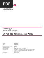 EA POL 010 Remote Access Policy