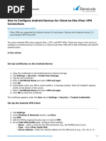 How To Configure Android Devices For Client-to-Site IPsec VPN Connections