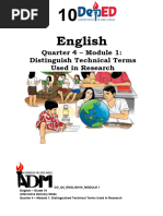 English10 - Mod1 - Distinguish Technical Terms Used in Research - Final