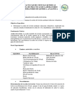 Práctica Número 2 - Determinación de La Acidez de La Leche