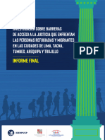 Investigación Sobre Barreras de Acceso A La Justicia Que Enfrentan Las Personas