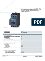 Siemens 3RV20211DA10 Datasheet - Cleaned