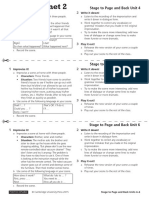 Stage To Page and Back Units 4-6