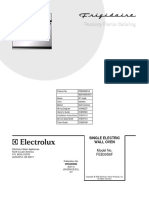 Single Electric Wall Oven: Model No. FEB30S6F