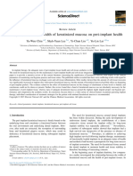 Significance of The Width of Keratinized Mucosa On Peri-Implant Health