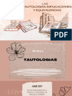 Tautologías, Implicaciones y Equivalencias