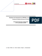 Petroleos de Venezuela S.A (PDVSA) y Susd Filiales