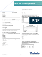 Wonderlic Basic Skills Test Sample Questions