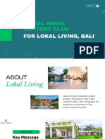 Social Media Content Plan For LokalLiving