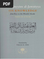 Ibn Qayyim On Knowledge