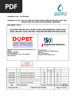 Motor Data Sheet