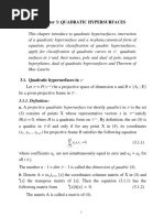 A Projective Geometry - Chapter 3