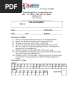 Paper1 Form 3