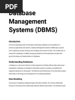 Database Management Systems (DBMS)