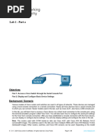 Lab 1 - Part A (2.3.8) - Navigate The IOS by Using Tera Term For Console Connectivity-Updated